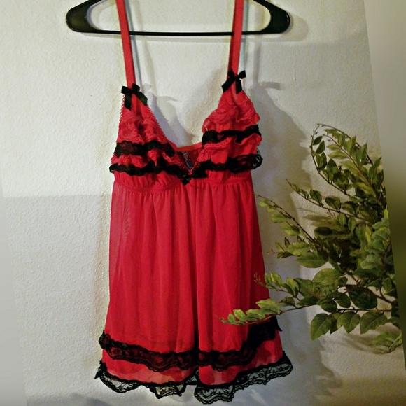 Other - Plus size 3x babydoll lace trim lingerie nightgown